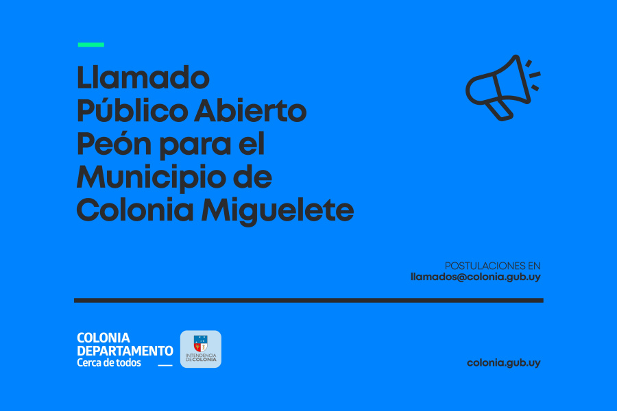 Imagen: Llamado abierto a interesados para un cargo de peón en Miguelete