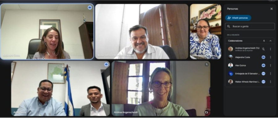 Imagen del artículo: Se mantuvo una reunión virtual entre la Embajadora de El Salvador en Uruguay Astrid Moreno - Intendencia De Colonia