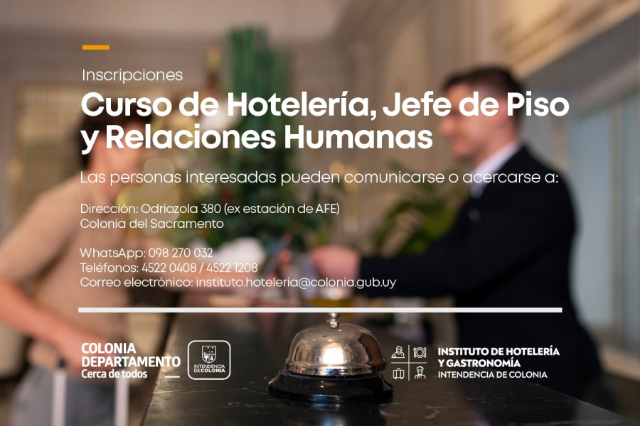 Imagen del artículo: Cursos en el Instituto de Hotelería y Gastronomía - Intendencia De Colonia